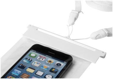 Водонепроникний чохол Splash для смартфонів з сенсорним екраном, колір білий, прозорий - 10819903- Фото №6