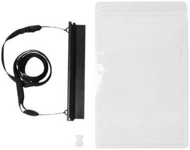 Водонепроницаемый чехол Splash для минипланшетов с сенсорным экраном, цвет сплошной черный, прозрачный - 10820000- Фото №4