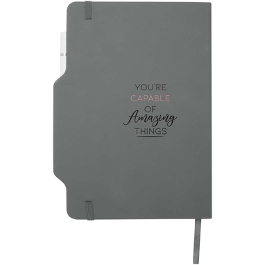 Nexus блокнот формату А5 у твердій обкладинці з ручкою та олівцем, колір сірий - 10796982- Фото №2 Nexus блокнот формату А5 у твердій обкладинці з ручкою та олівцем, колір сірий - 10796982- Фото №2