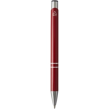 Шариковая ручка Moneta из переработанного алюминия красный - 10798421- Фото №4