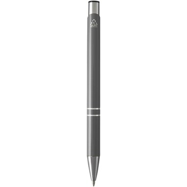 Шариковая ручка Moneta из переработанного алюминия серый - 10798482- Фото №4
