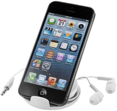 Навушники Storm і підставка для смартфона, колір білий прозорий - 10821804- Фото №6