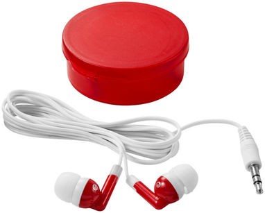 Навушники Versa, колір червоний прозорий, білий - 10821902- Фото №1