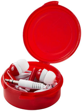 Навушники Versa, колір червоний прозорий, білий - 10821902- Фото №4