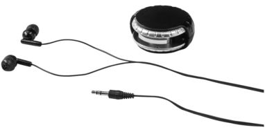 Наушники Windi с чехлом для провода, цвет сплошной черный, серебряный - 10822400- Фото №5