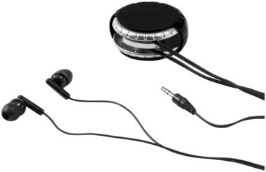 Навушники Windi з чохлом для проводу, колір суцільний чорний, срібний - 10822400- Фото №6