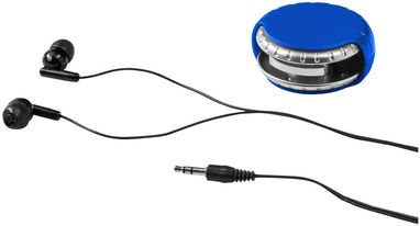 Навушники Windi з чохлом для проводу, колір яскраво-синій, срібний - 10822401- Фото №6