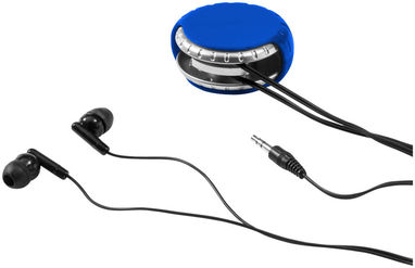 Навушники Windi з чохлом для проводу, колір яскраво-синій, срібний - 10822401- Фото №7