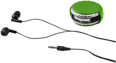Навушники Windi з чохлом для проводу, колір зелений, срібний - 10822403- Фото №6