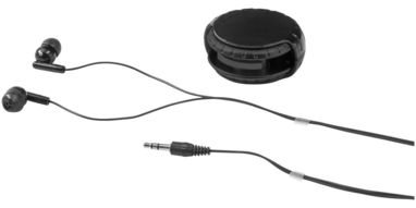 Навушники Windi з чохлом для проводу, колір суцільний чорний - 10822405- Фото №6