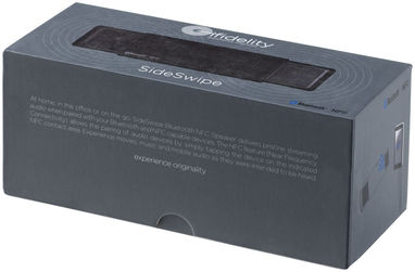 Колонка Sideswipe Bluetooth і NFC, колір суцільний чорний - 10823000- Фото №3