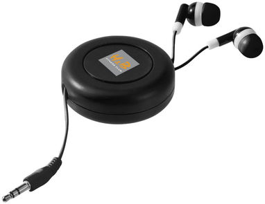 Навушники Reely з висувним дротом, колір суцільний чорний - 10823500- Фото №2
