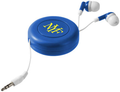 Навушники Reely з висувним дротом, колір яскраво-синій, білий - 10823501- Фото №2