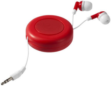Навушники Reely з висувним дротом, колір червоний, білий - 10823502- Фото №1