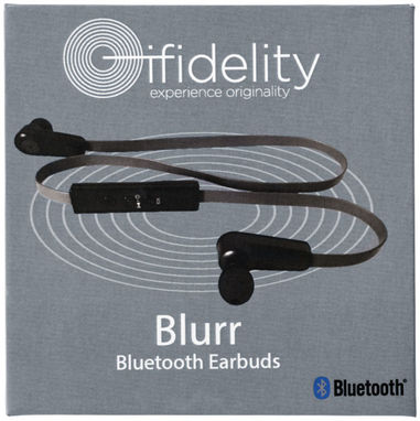 Навушники Blurr з функцією Bluetooth, колір суцільний чорний, сірий - 10824000- Фото №5