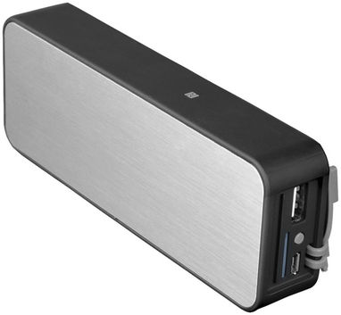 Колонка Zabrak с функцией Bluetooth, цвет сплошной черный, серебряный - 10826300- Фото №5