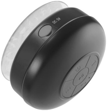 Водонепроницаемая колонка Duke с функцией Bluetooth, цвет сплошной черный - 10826700- Фото №4