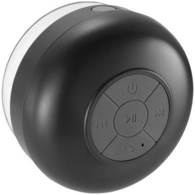 Водонепроникна колонка Duke з функцією Bluetooth, колір суцільний чорний - 10826700- Фото №5