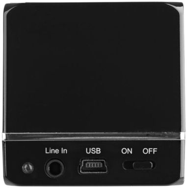 Колонка Kubus з функцією Bluetooth і NFC, колір суцільний чорний - 10826900- Фото №3