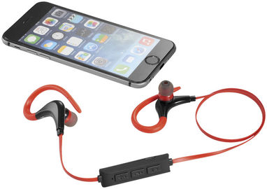 Навушники Buzz Bluetooth, колір суцільний чорний, червоний - 10827000- Фото №4