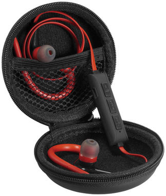 Наушники Buzz Bluetooth, цвет сплошной черный, красный - 10827000- Фото №5