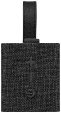 Динамік Fortune Fabric Bluetooth, колір суцільний чорний, сірий - 10829400- Фото №3