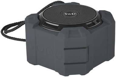 Колонка Cube Outdoor Bluetooth, цвет сплошной черный - 10829600- Фото №2
