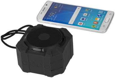 Колонка Cube Outdoor Bluetooth, цвет сплошной черный - 10829600- Фото №4