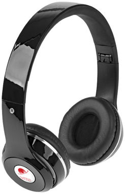 Складані навушники Cadence Bluetooth в чохлі, колір суцільний чорний - 10829700- Фото №3