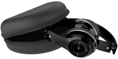 Складані навушники Cadence Bluetooth в чохлі, колір суцільний чорний - 10829700- Фото №5