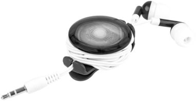 Наушники с фонариком Strix, цвет сплошной черный, белый - 10830200- Фото №4