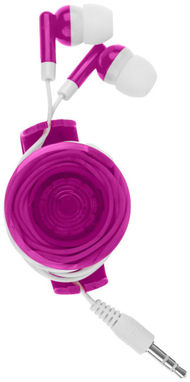 Навушники з ліхтариком Strix, колір рожевий, білий - 10830205- Фото №3