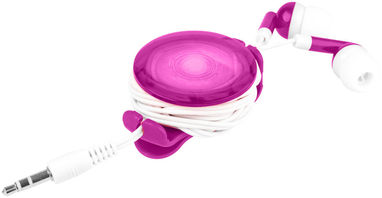 Наушники с фонариком Strix, цвет розовый, белый - 10830205- Фото №4