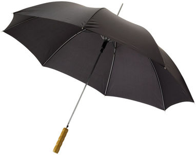 Зонт автоматический 23'', цвет сплошной черный - 19547903- Фото №1