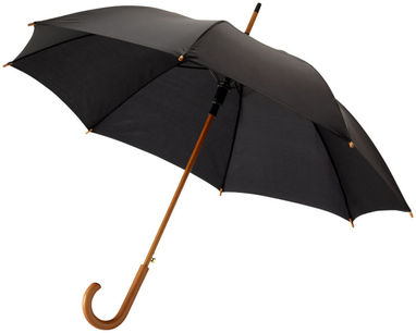 Зонт автоматический  23'', цвет сплошной черный - 19547952- Фото №1