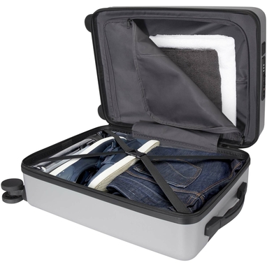 Rover Pro 20-дюймовый чемодан на колесах из материалов, переработанных согласно стандарту GRS, объемом 40 л, цвет серебряный - 13008781- Фото №7