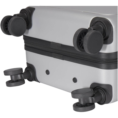 Rover Pro 20-дюймовый чемодан на колесах из материалов, переработанных согласно стандарту GRS, объемом 40 л, цвет серебряный - 13008781- Фото №9