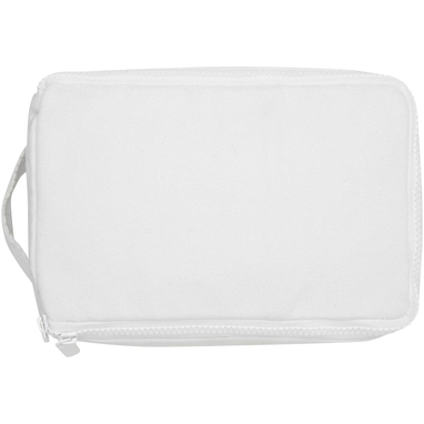 Органайзер для туалетного приладдя з переробленого матеріалу Pack500 г/м² Aware™, колір білий - 12074601- Фото №3 Органайзер для туалетного приладдя з переробленого матеріалу Pack500 г/м² Aware™, колір білий - 12074601- Фото №3
