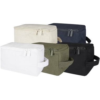 Органайзер для туалетного приладдя з переробленого матеріалу Pack500 г/м² Aware™, колір білий - 12074601- Фото №5 Органайзер для туалетного приладдя з переробленого матеріалу Pack500 г/м² Aware™, колір білий - 12074601- Фото №5