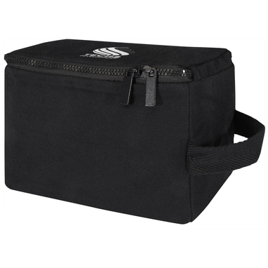 Органайзер для туалетного приладдя з переробленого матеріалу Pack500 г/м² Aware™, колір чорний - 12074690- Фото №2 Органайзер для туалетного приладдя з переробленого матеріалу Pack500 г/м² Aware™, колір чорний - 12074690- Фото №2