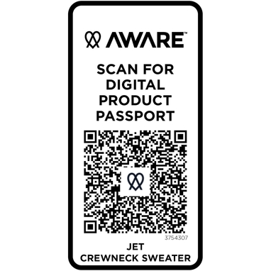 Jet унисекс Aware™ свитер с круглым вырезом из переработанных материалов, цвет oatmeal  размер XS - 37543070- Фото №5