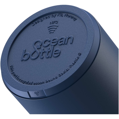 Бутылка для воды Ocean Bottle объемом 750 мл с вакуумной изоляцией, цвет синий - 10085651- Фото №6