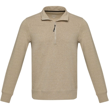 Tin унисекс-свитер с молнией на четверть из переработанных материалов Aware™ , цвет oatmeal размер XL - 37546074- Фото №3 Tin унисекс-свитер с молнией на четверть из переработанных материалов Aware™ , цвет oatmeal размер XL - 37546074- Фото №3