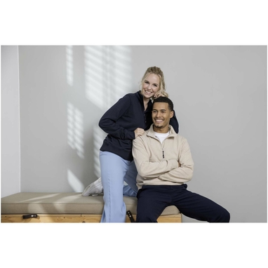 Tin унисекс-свитер с молнией на четверть из переработанных материалов Aware™ , цвет oatmeal размер XXL - 37546075- Фото №7 Tin унисекс-свитер с молнией на четверть из переработанных материалов Aware™ , цвет oatmeal размер XXL - 37546075- Фото №7