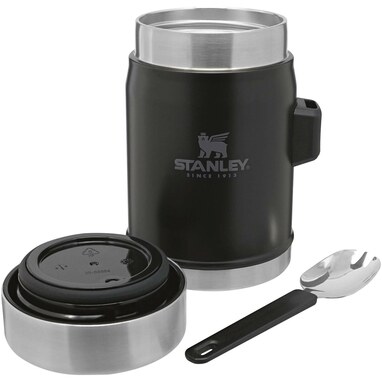 Ланч-бокс для їжі об'ємом 400 мл з ложкою-вилкою Stanley Legendary чорний - 10088190- Фото №5