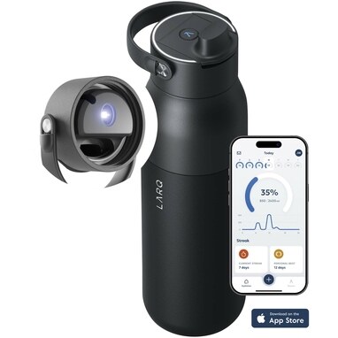 Бутылка для воды LARQ PureVisTM 2.0 объемом 680 мл сплошной черный - 10089790- Фото №5