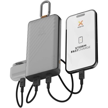 Портативное зарядное устройство Xtorm XG2S101 Go2 на солнечных батареях 10 000 мАч 15 Вт с подсветкой темно-сірий - 12447984- Фото №4