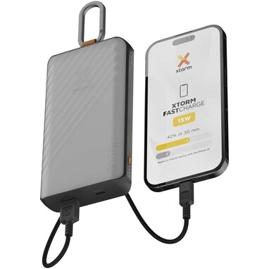 Портативное зарядное устройство Xtorm XG2S101 Go2 на солнечных батареях 10 000 мАч 15 Вт с подсветкой темно-сірий - 12447984- Фото №5