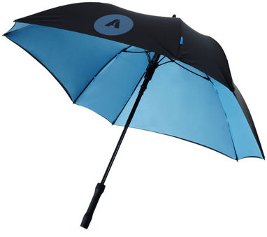 Зонт  23,5'', цвет сплошной черный, синий - 10906500- Фото №2