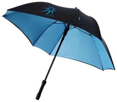 Зонт  23,5'', цвет сплошной черный, синий - 10906500- Фото №3